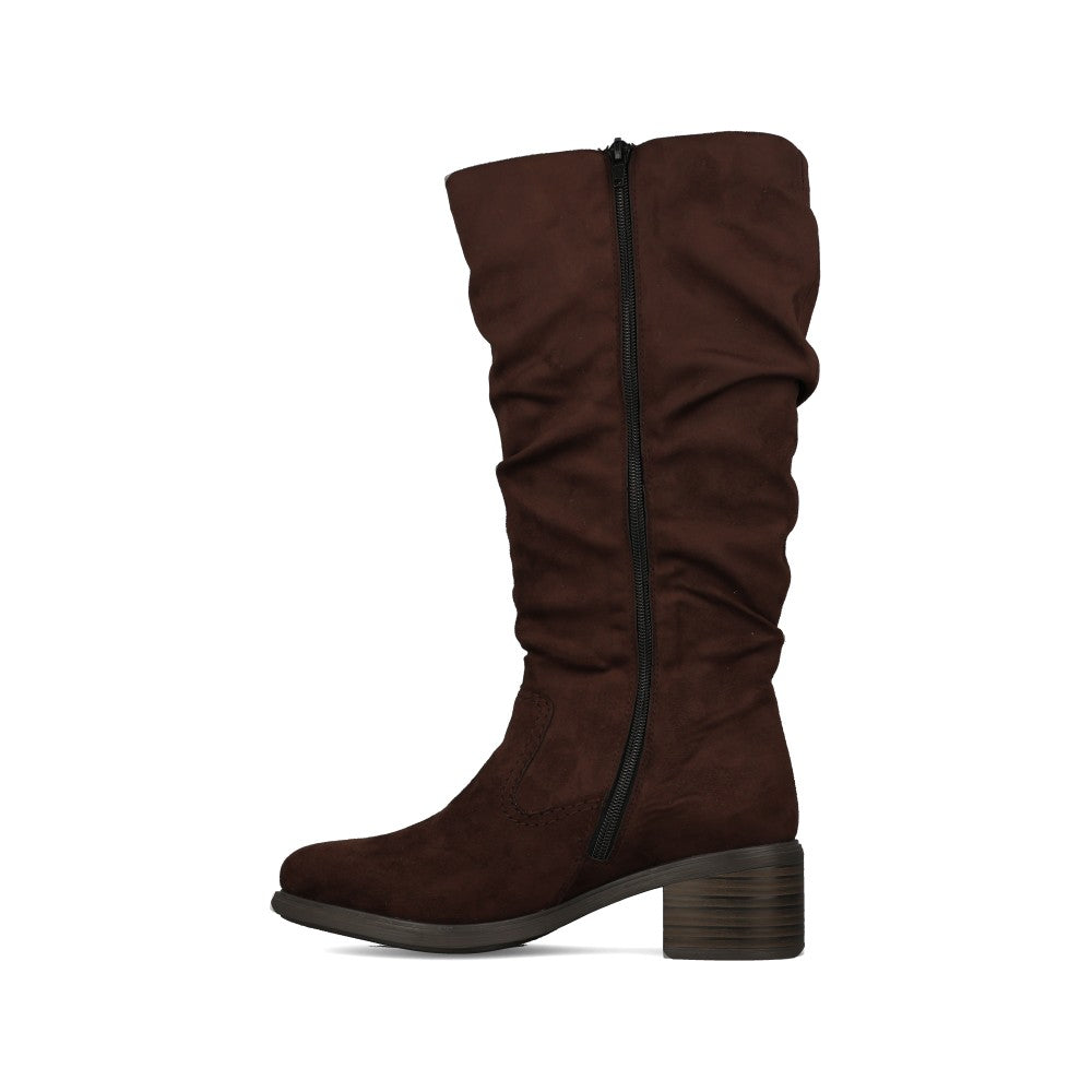 Rieker Ladies 74192-25 Long Leg Boot In Brown