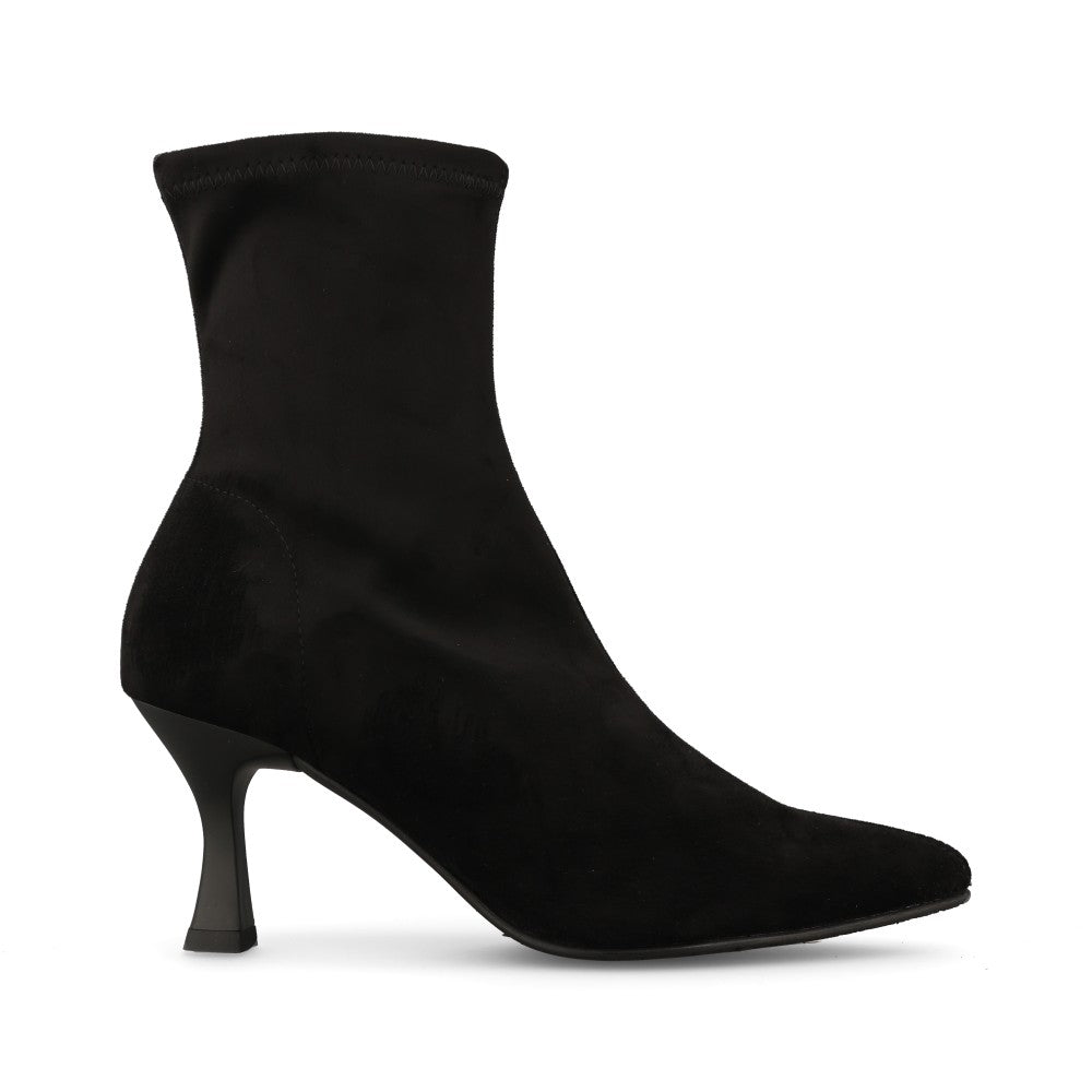 Miss Elastic Ladies 78042 Stretch Ankle Boot In Black