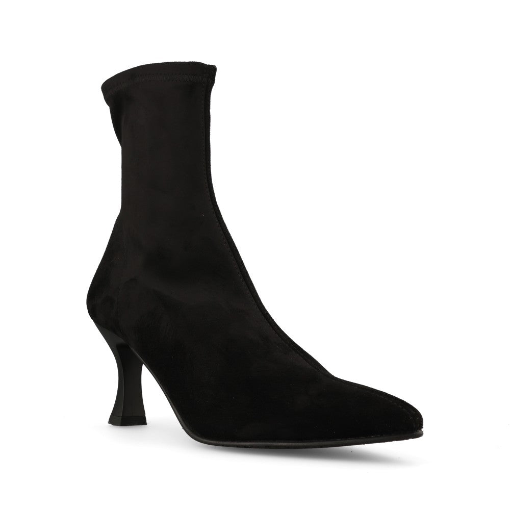 Miss Elastic Ladies 78042 Stretch Ankle Boot In Black