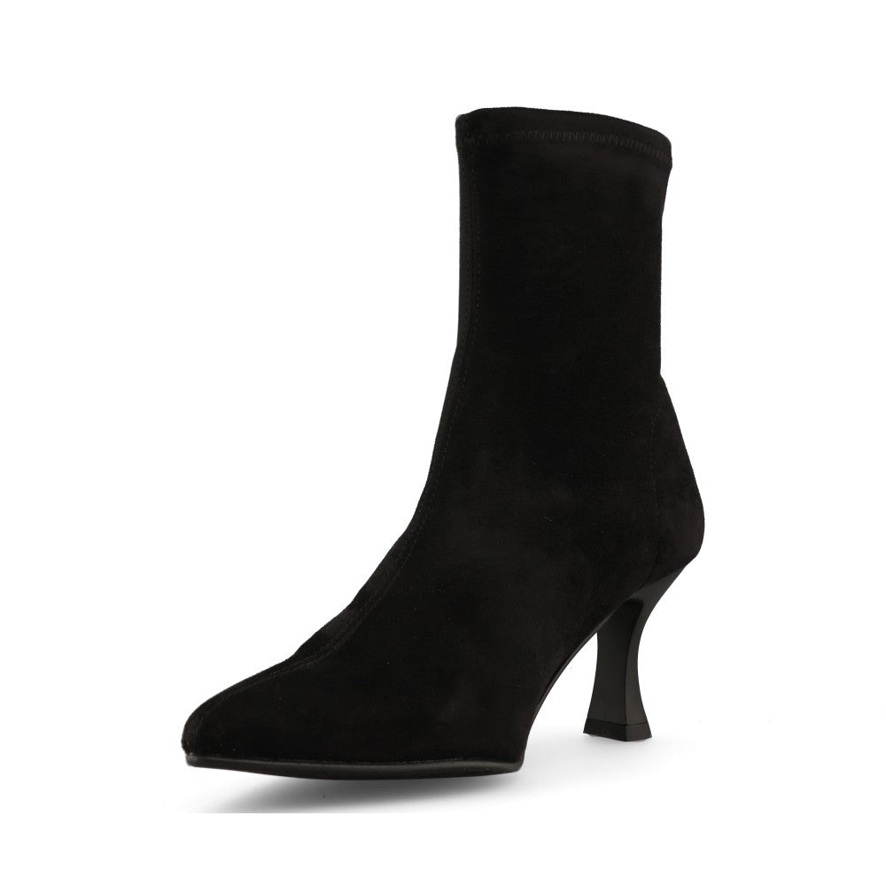 Miss Elastic Ladies 78042 Stretch Ankle Boot In Black