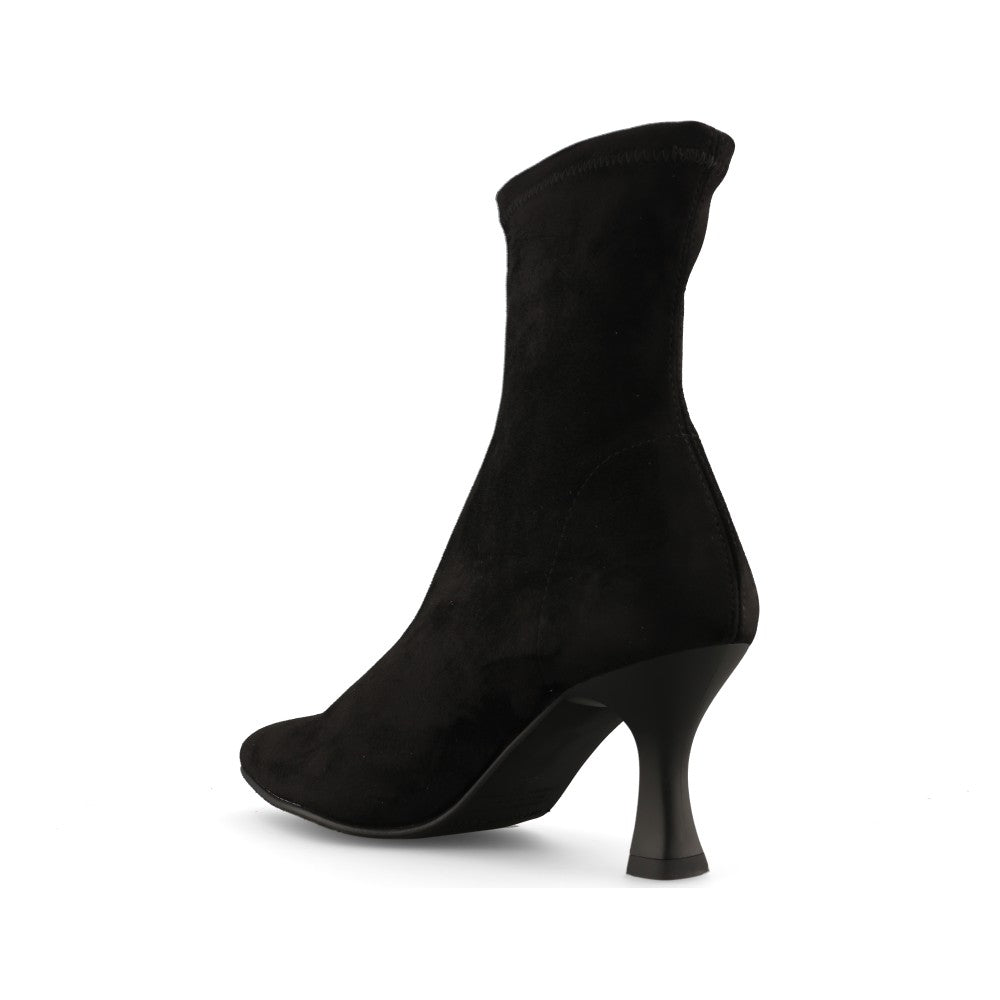 Miss Elastic Ladies 78042 Stretch Ankle Boot In Black