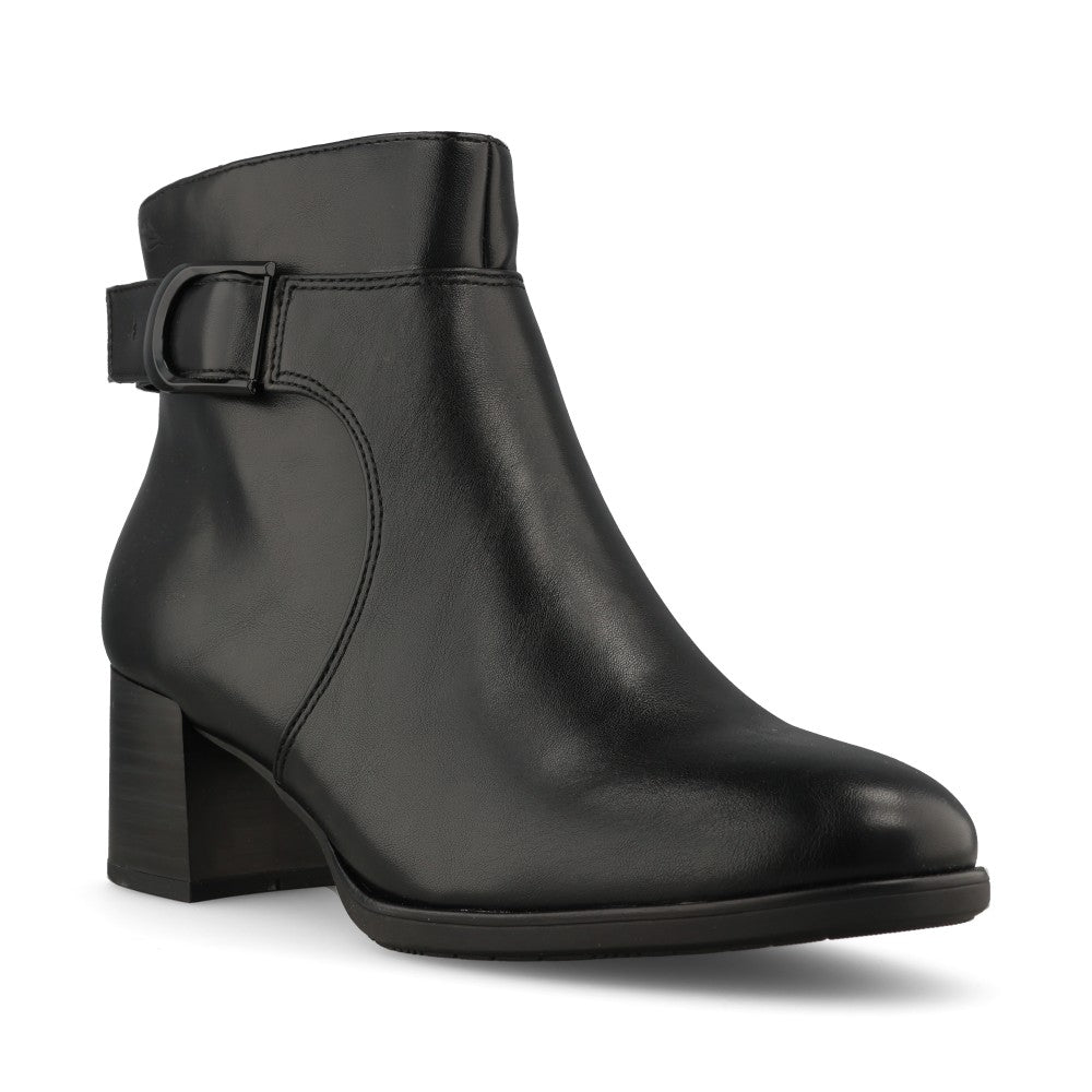 Jana Ladies 8-25370 Ankle Boot In Black