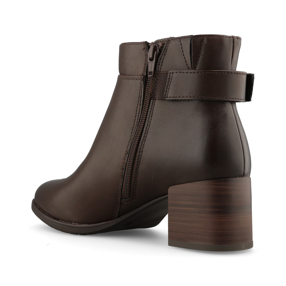 Jana Ladies 8-25370 Ankle Boot In Mocha