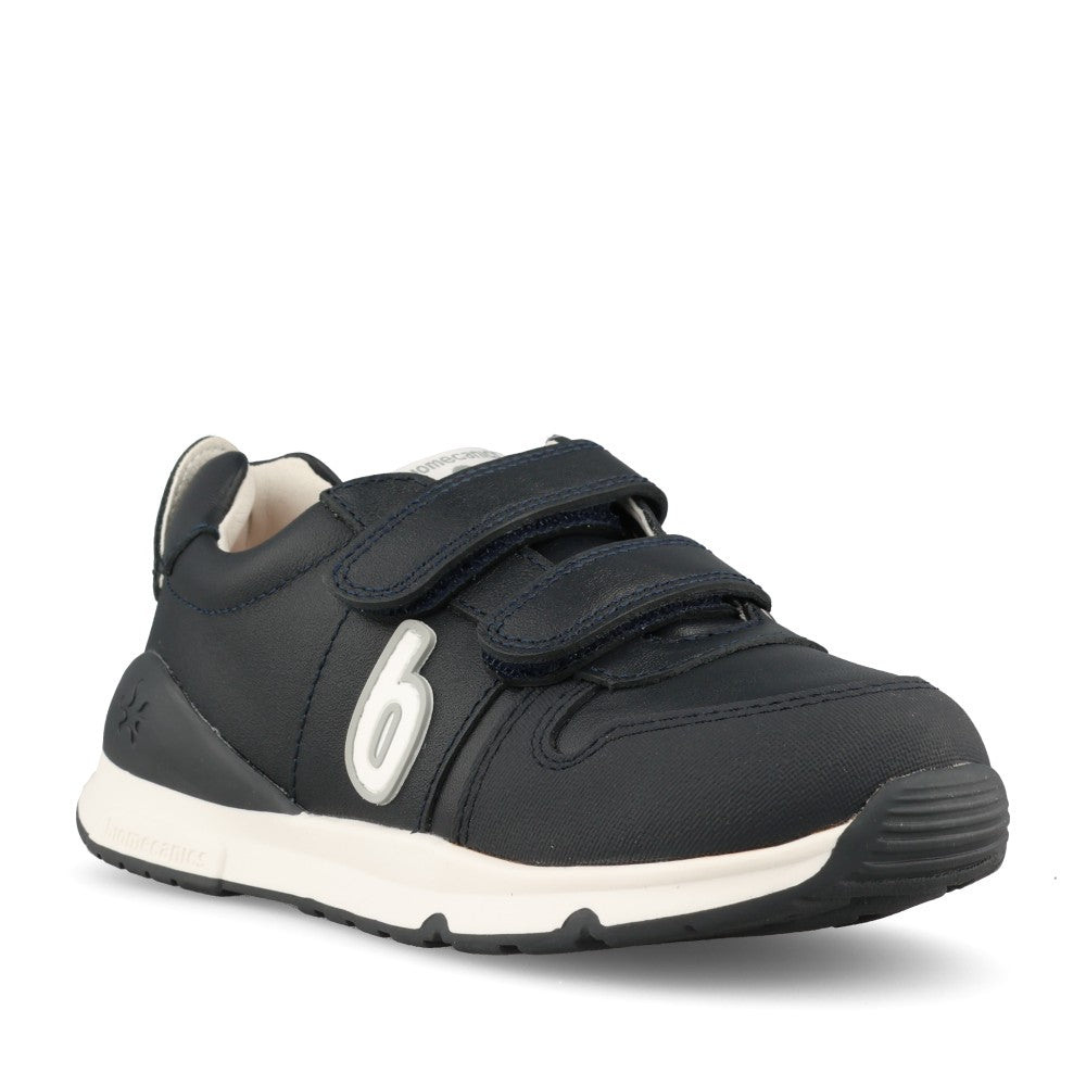 Boys 231006 Double Velcro Shoe In Navy