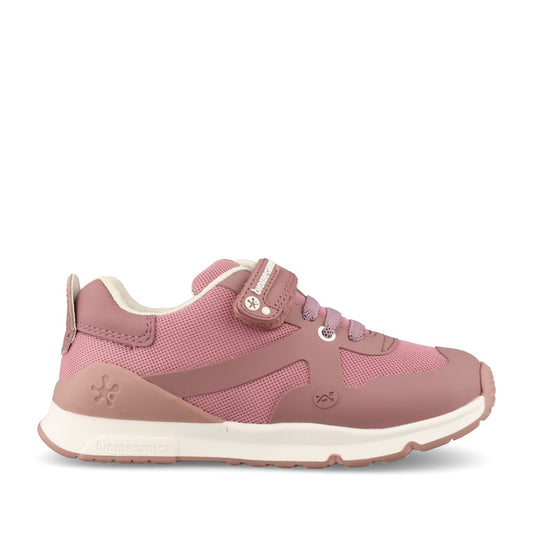 Girls 231007-b Laced Trainer In Mauve