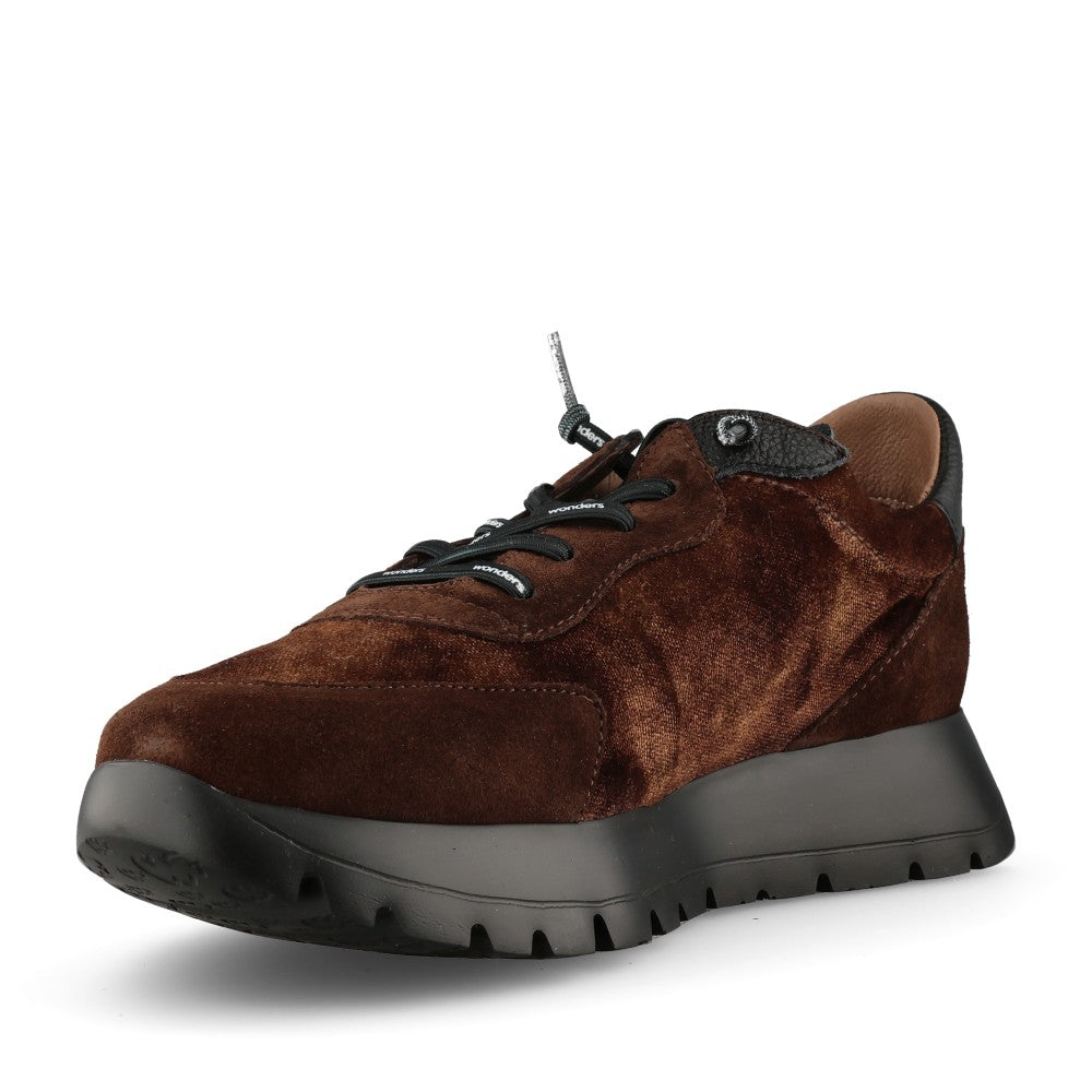 Wonders Ladies A-24111 Trainer In Brown