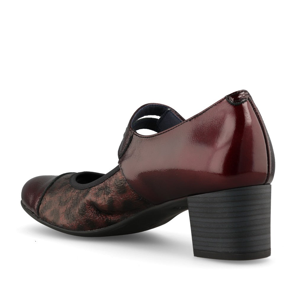 Dorking by Fluchos Ladies D8637 Mary Jane In Burgandy