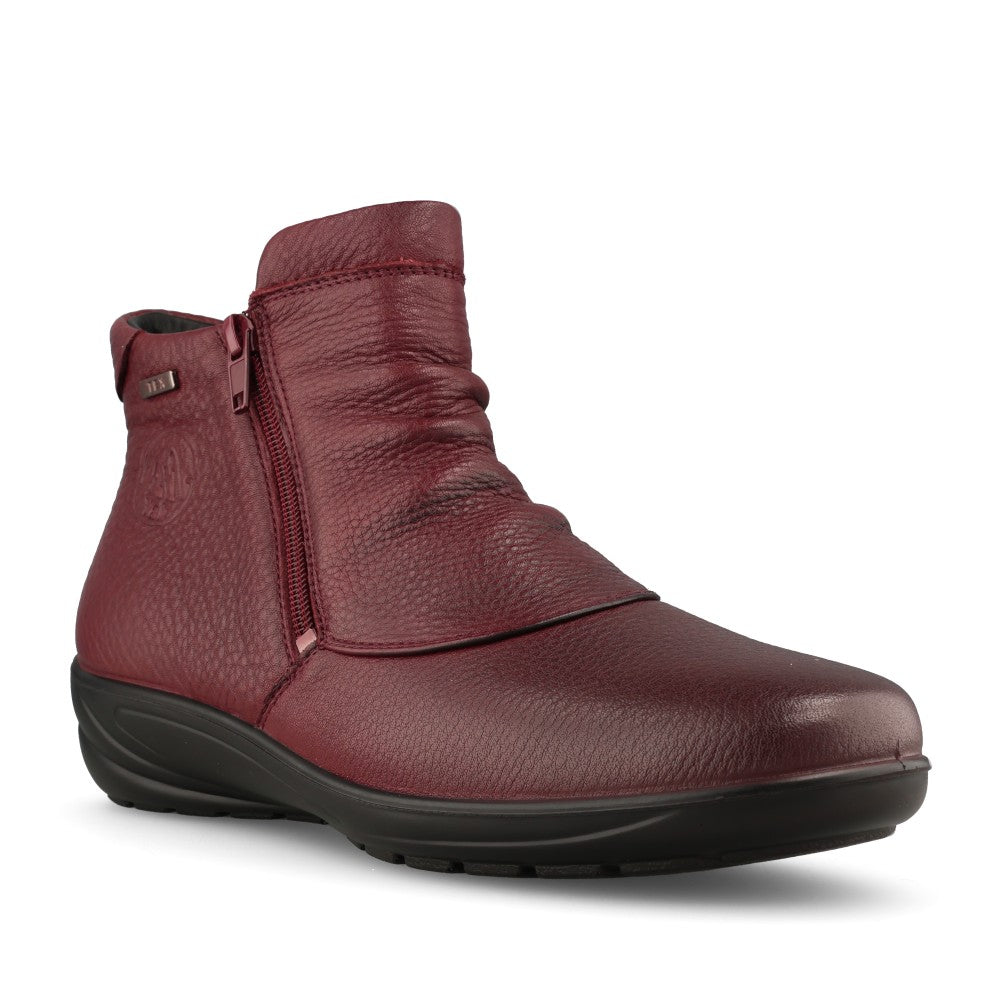G-Comfort Ladies P-9521 Std Fit Ankle Boot in Burgandy