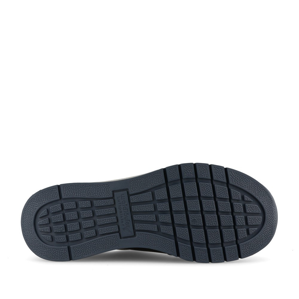 Waldlaufer Ladies 957012 April H-Fit Laced Trainer In Navy Patent