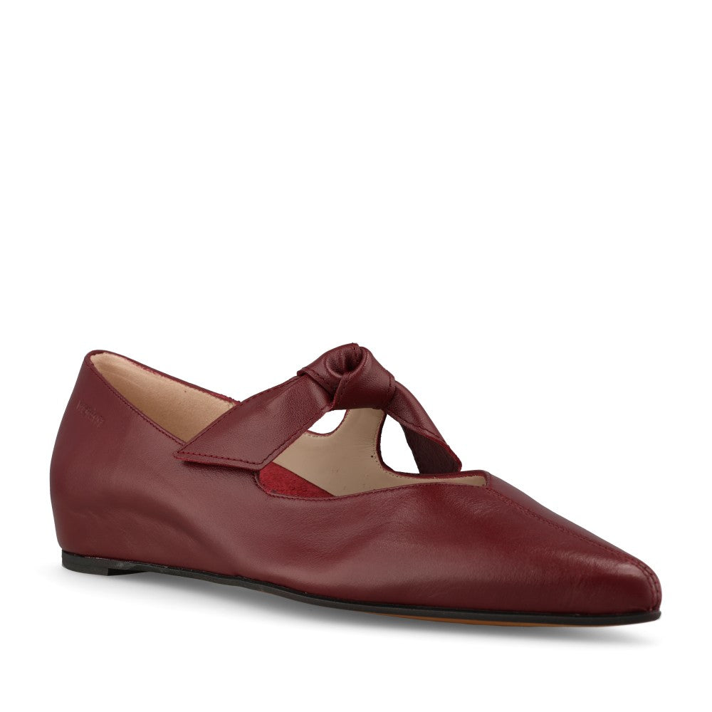Wonders Ladies A-3840 Mary Jane Flats In Vino Leather