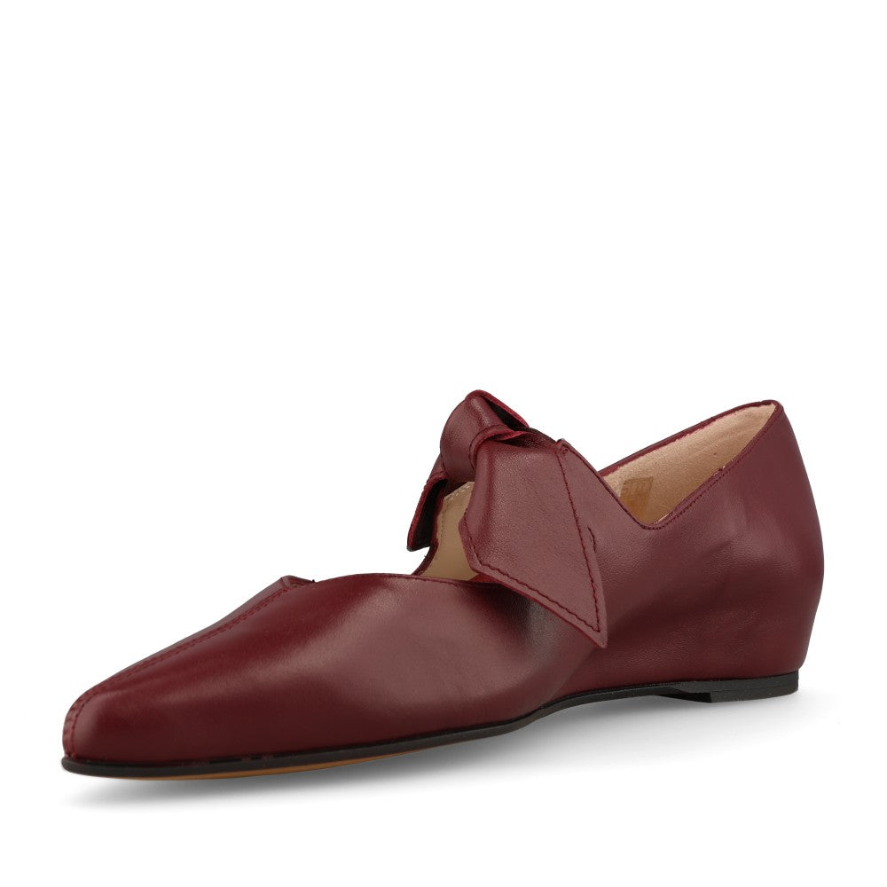 Wonders Ladies A-3840 Mary Jane Flats In Vino Leather