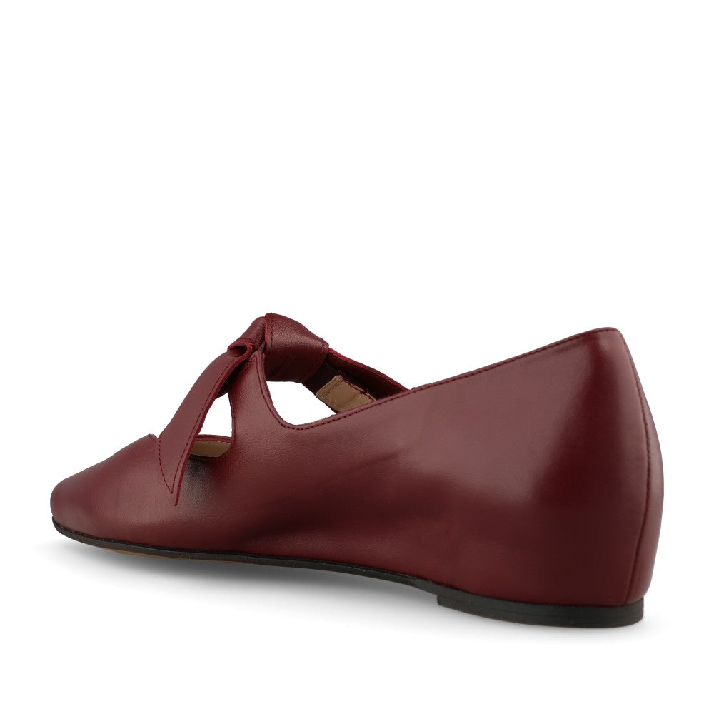 Wonders Ladies A-3840 Mary Jane Flats In Vino Leather