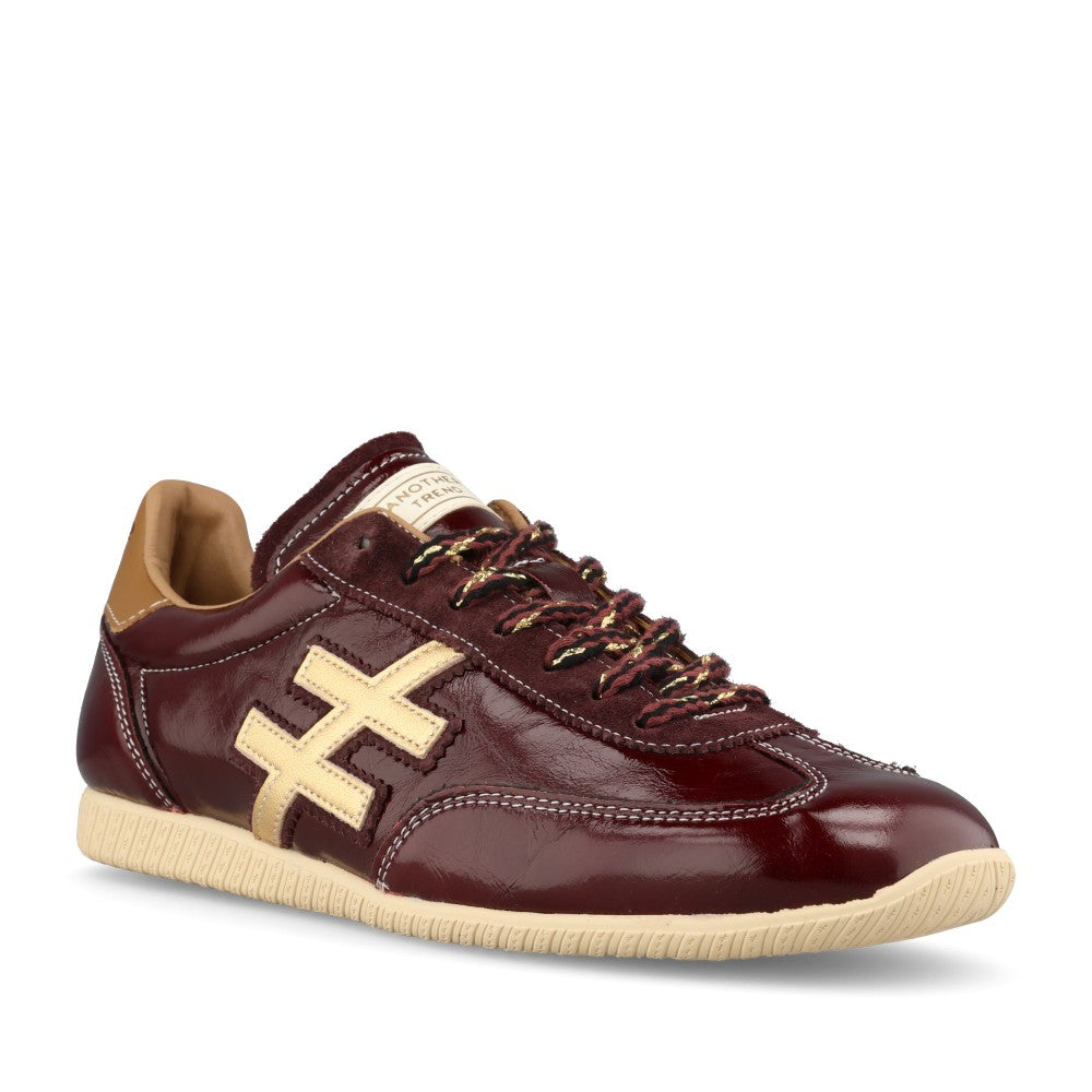Another Trend Ladies A078 4745 Trainer In Burgundy Patent
