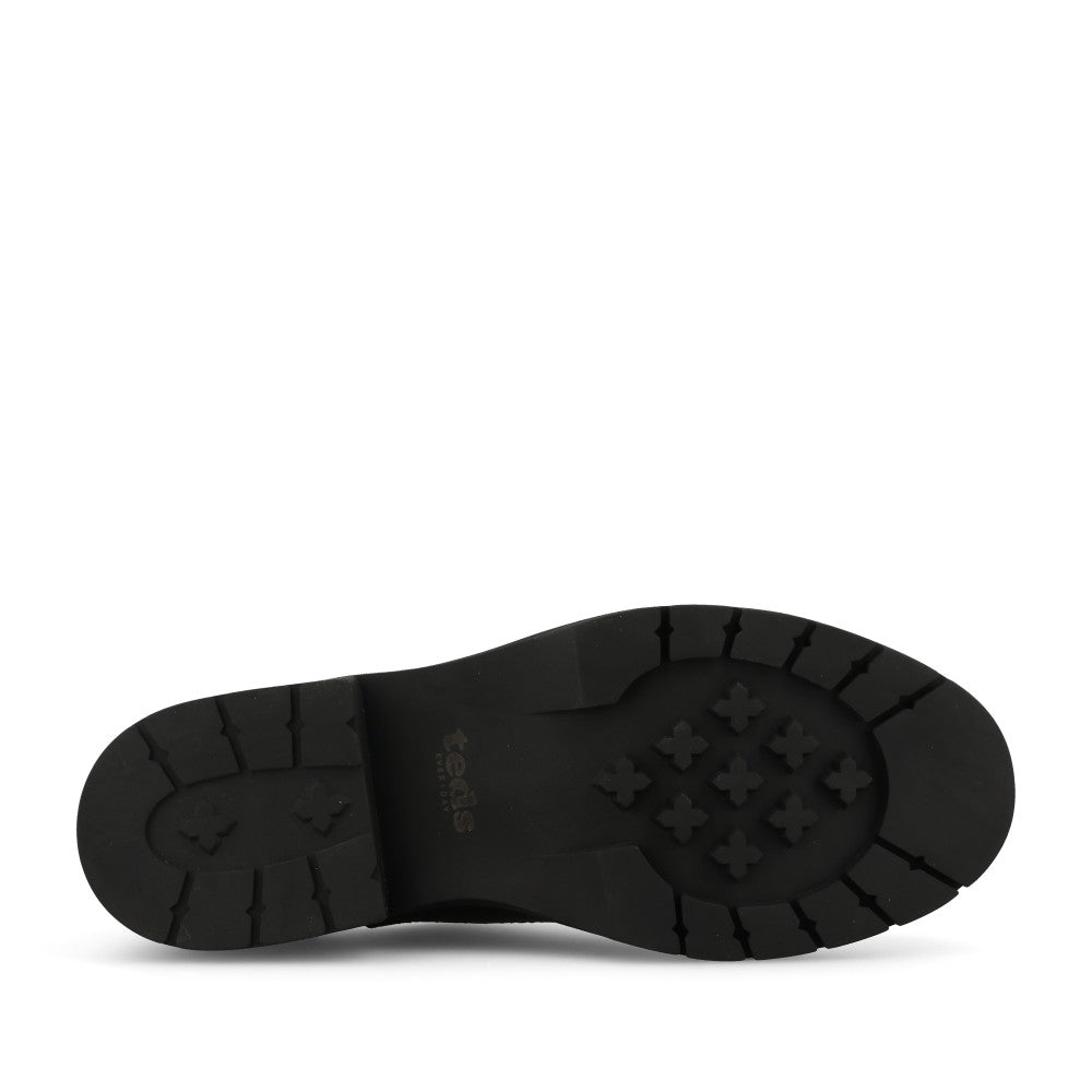 Ladies Aston Heeled Brogue Shoe In Black
