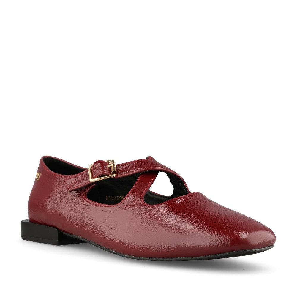 Una Healy Ladies Bookends Mary Jane Shoe In Berry Blaze