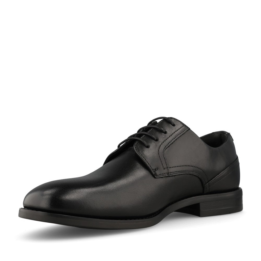 Clarks Mens Bowburn Lace Leather G-fit Shoe In Black
