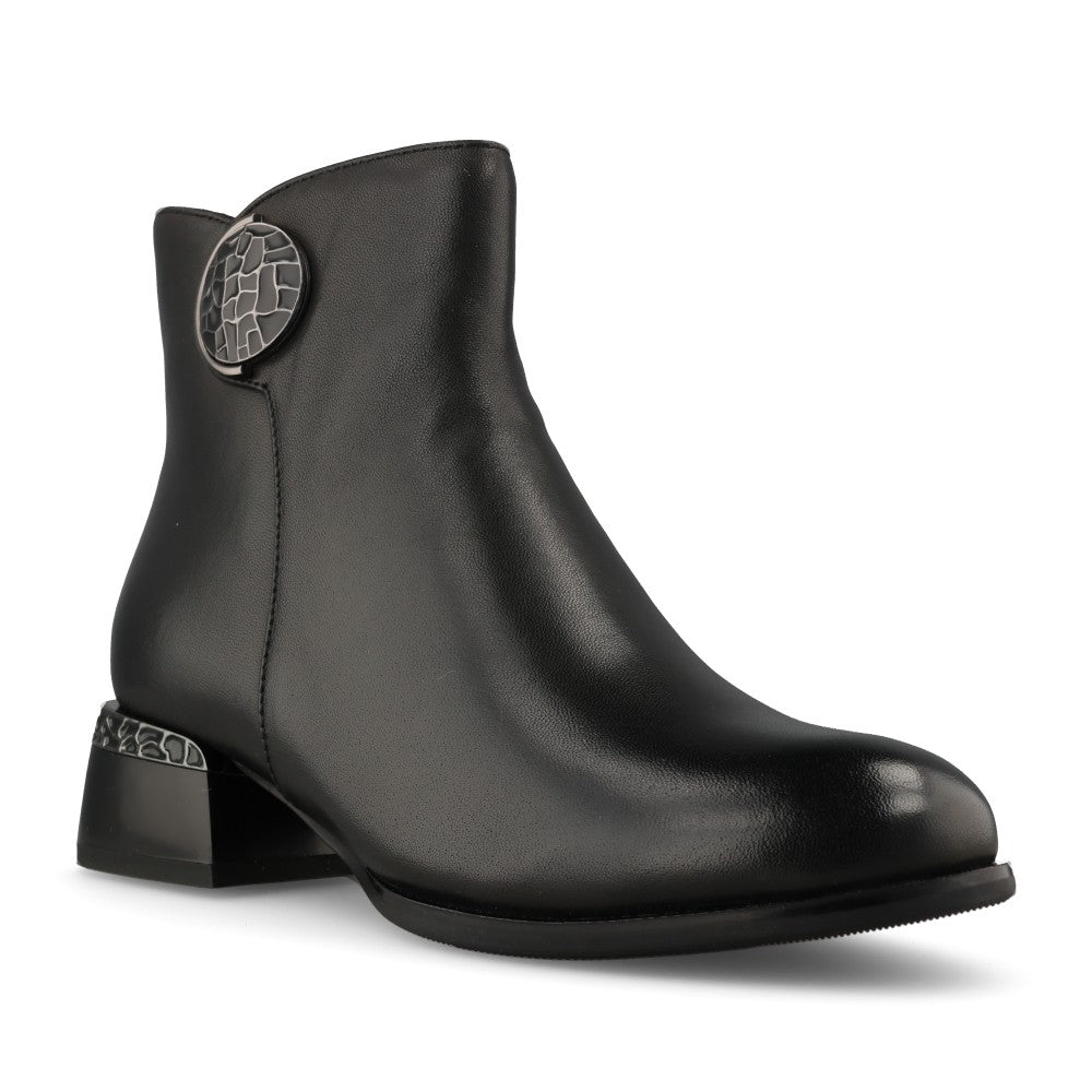 Loretta Vitale Ladies C38142 Ankle Boot In Black