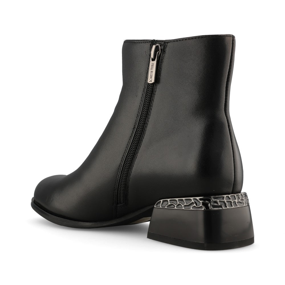 Loretta Vitale Ladies C38142 Ankle Boot In Black