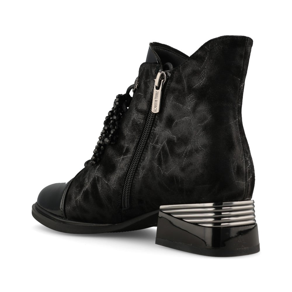 Loretta Vitale Ladies C38155 Ankle Boot In Black