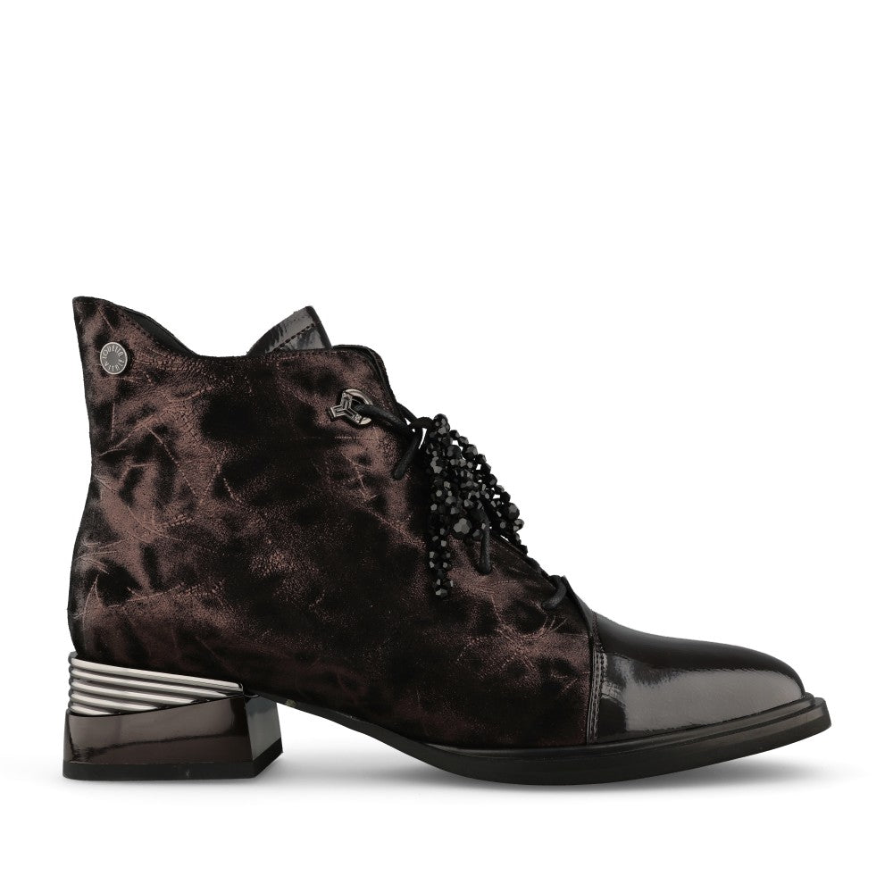 Loretta Vitale Ladies C38155 Ankle Boot In Brown