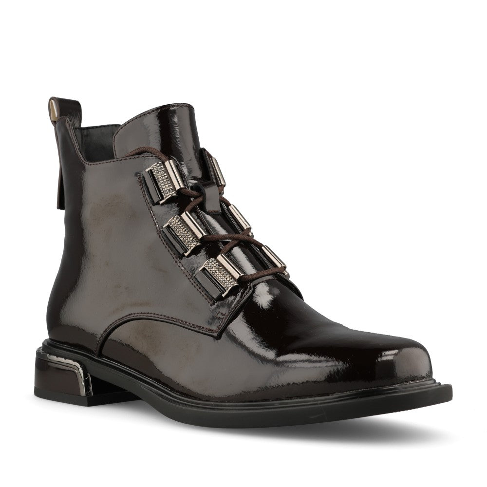 Loretta Vitale Ladies C9699 Ankle Boot In Brown
