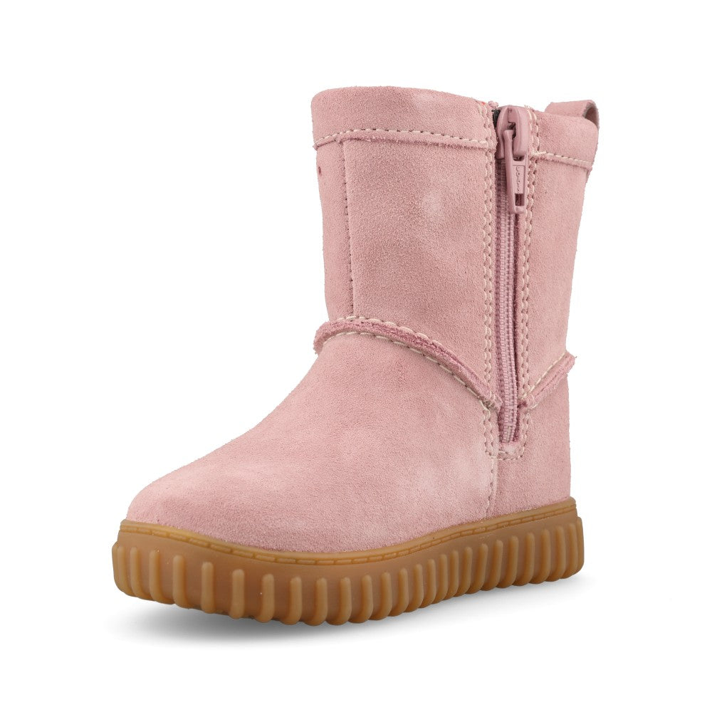 Clarks Girls Cove Spirit T G-Fit Boot in Dusty Pink
