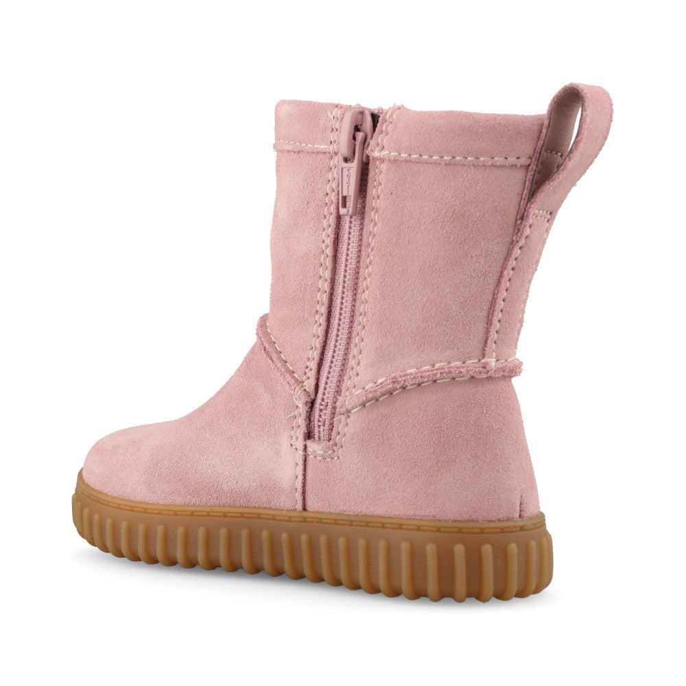 Clarks Girls Cove Spirit T G-Fit Boot in Dusty Pink
