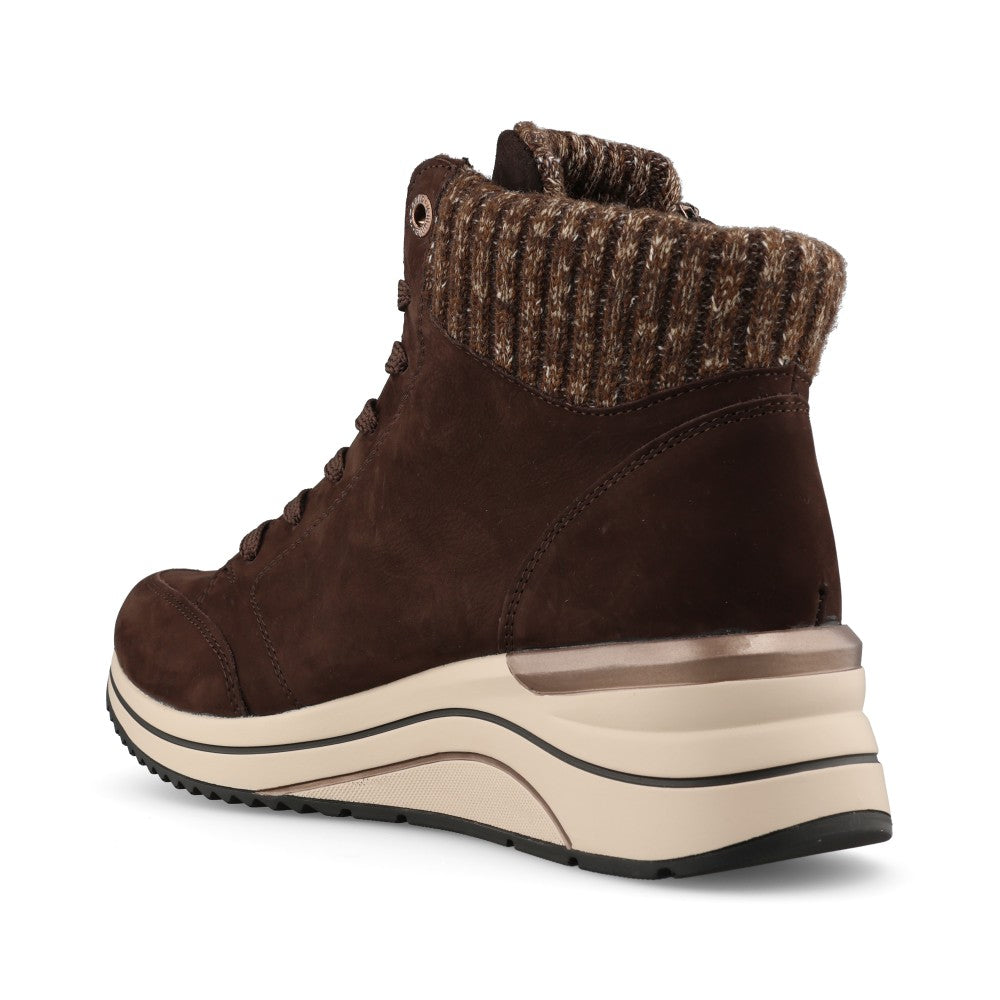 Remonte Ladies D0T77 Lace Boot In Brown