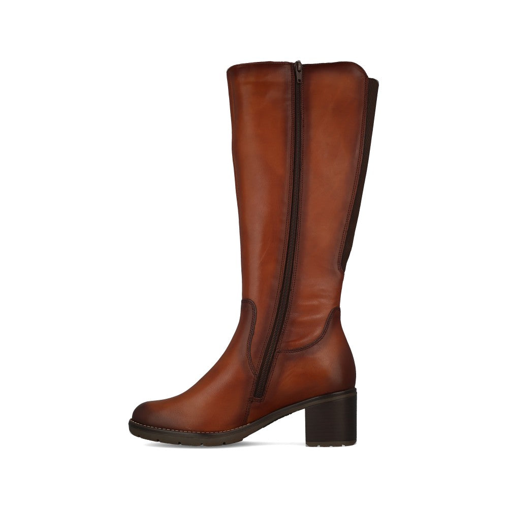 Remonte Ladies D2A78-24 Long Leg Boot In Tan