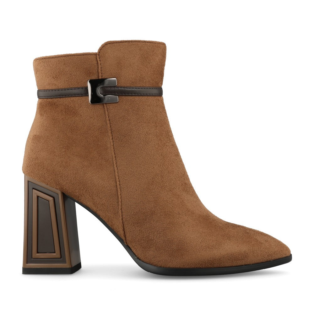 Redz Ladies D5909 Ankle Boot In Taupe