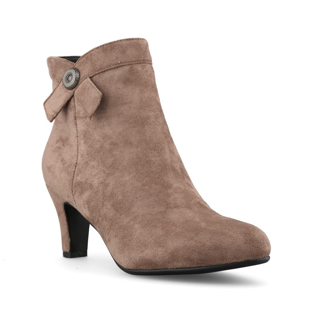 Redz Ladies D6031 Ankle Boot In Taupe