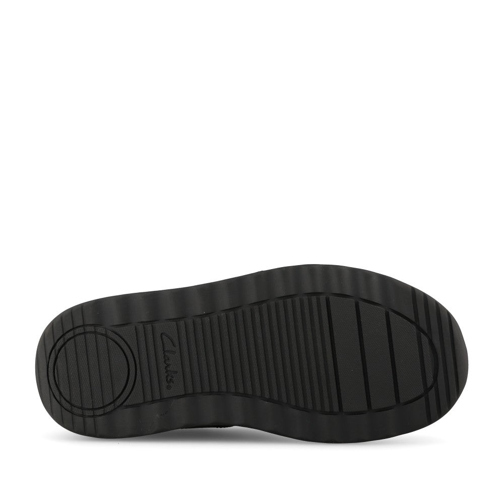 Boys Daze Bright Kids Black Leather Velcro Shoe In Kids G Fit