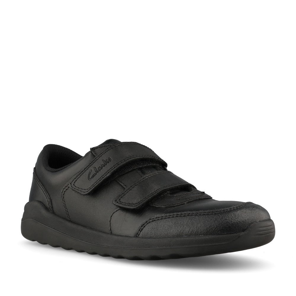 Boys Daze Step 2 Kids Velcro Leather Shoe In G Fit