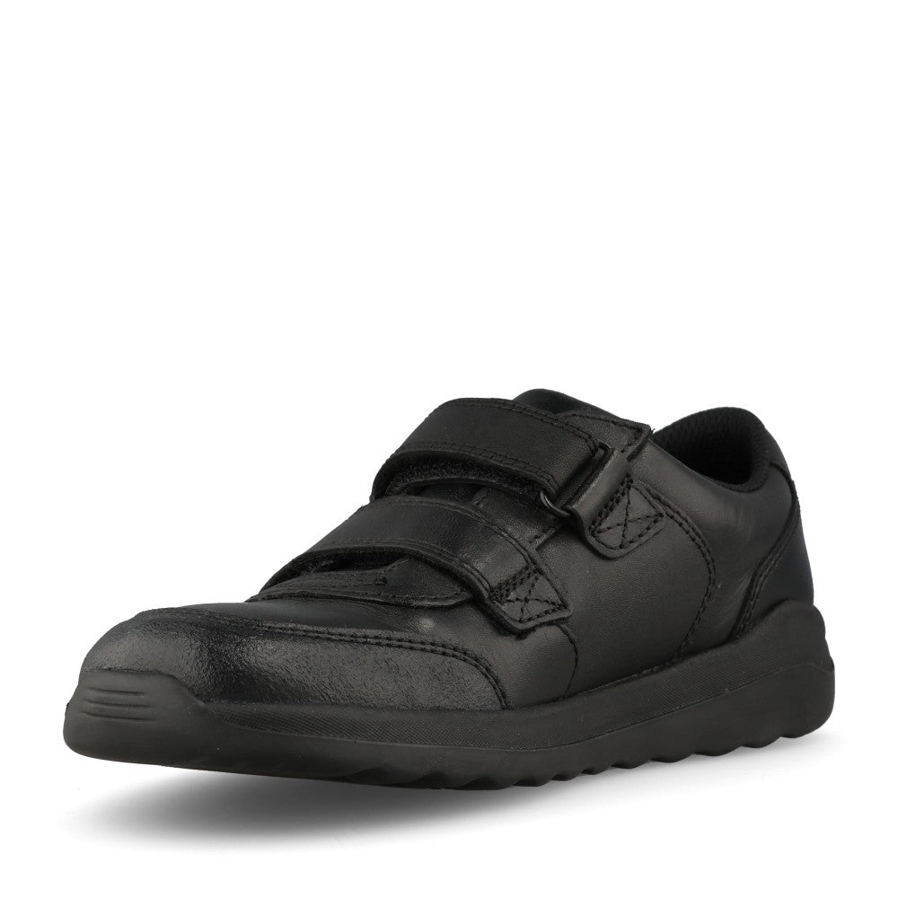 Boys Daze Step 2 Kids Velcro Leather Shoe In F Fit