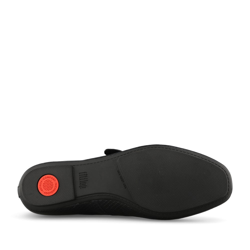 Fitflop Ladies Delicato Snake AAF-090 Shoe in Black