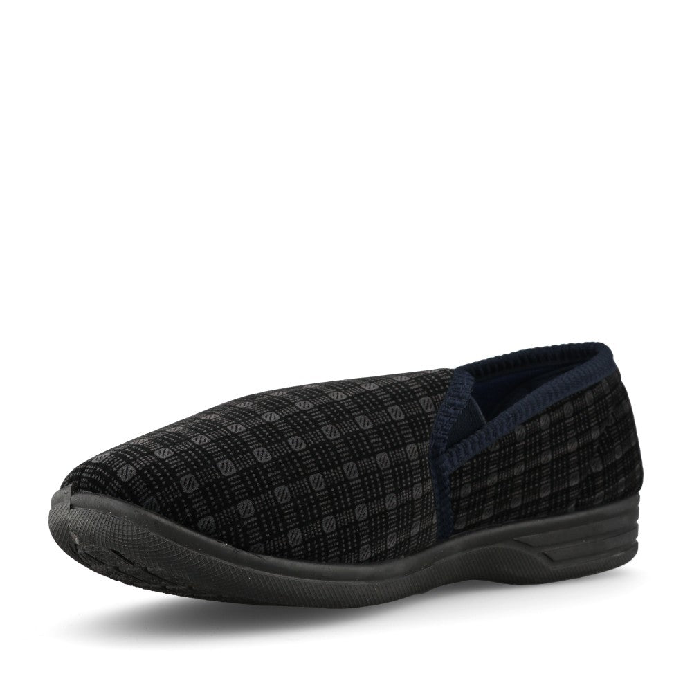 Mens Duke Full Slipper In Navy