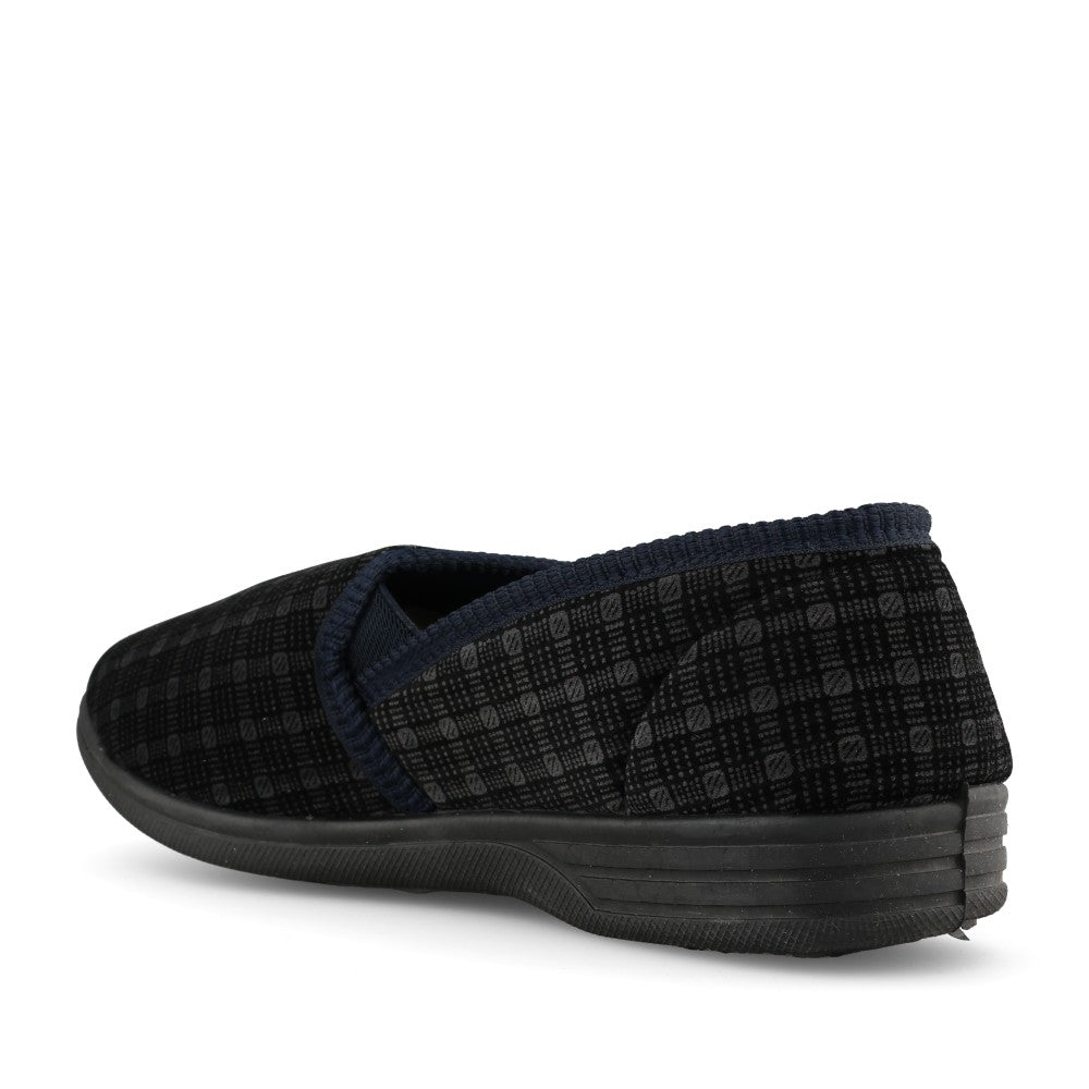 Mens Duke Full Slipper In Navy