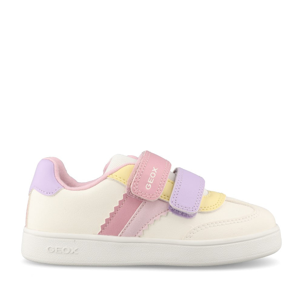 Geox Girls Eclyper B665MA Trainer In White Multi