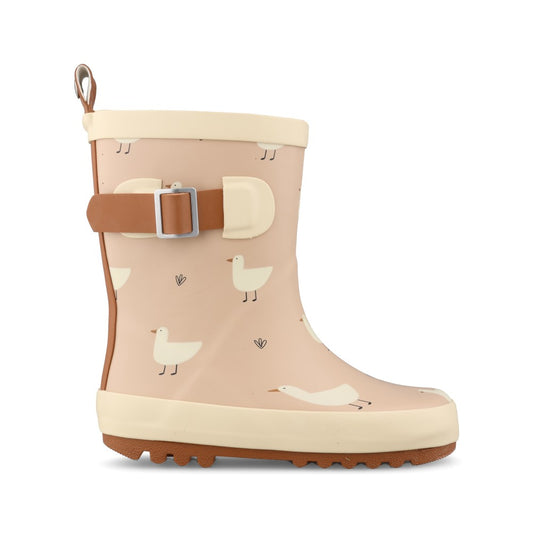 Girls Downy Ecz001 Toddler Welly In Beige
