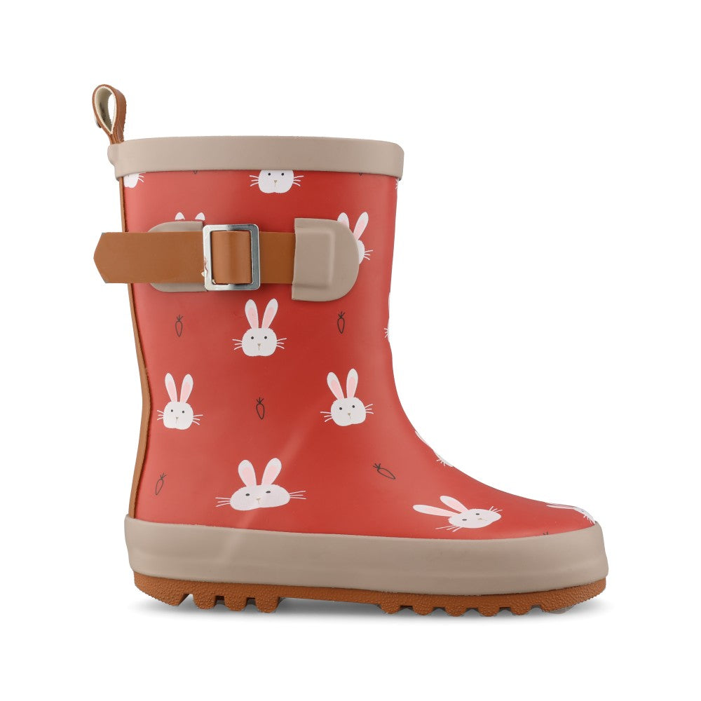 Girls Bunny Ecz004 Toddler Welly Boot In Berry
