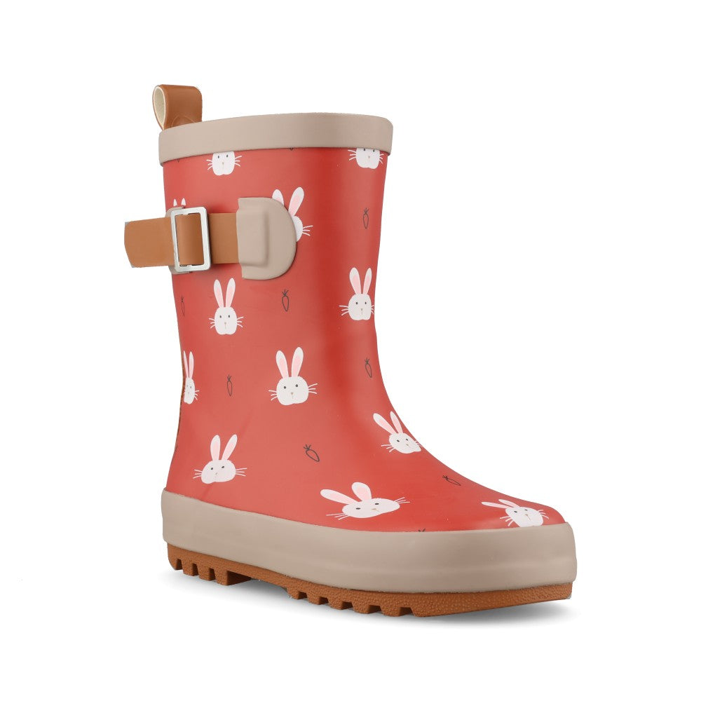 Girls Bunny Ecz004 Toddler Welly Boot In Berry