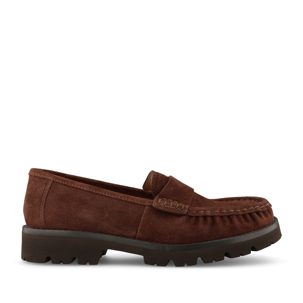 Unisa Ladies Fijo Loafer In Walnut