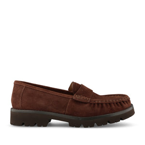Unisa Ladies Fijo Loafer In Walnut