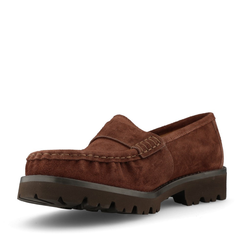 Unisa Ladies Fijo Loafer In Walnut