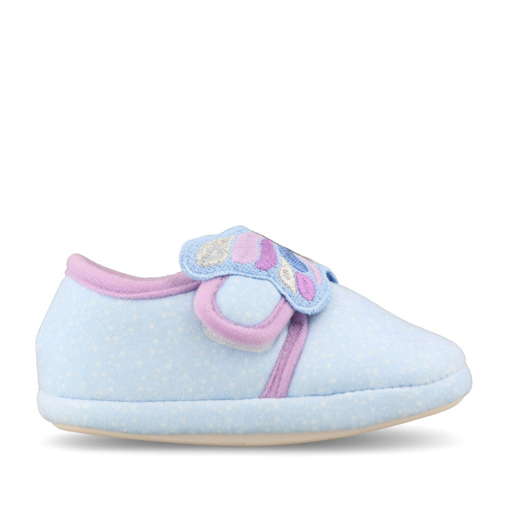 Clarks Boys Fluffy Snug T G-Fit Slipper in Blue