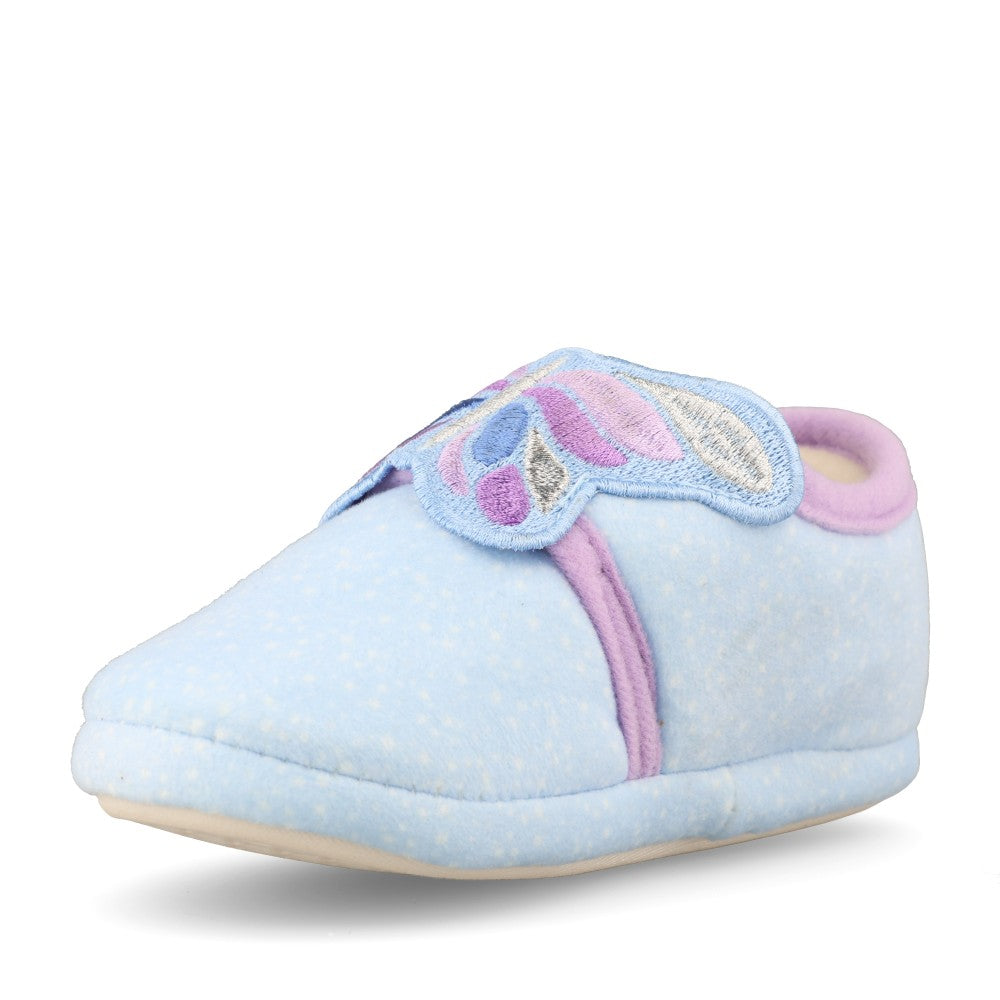 Clarks Boys Fluffy Snug T G-Fit Slipper in Blue