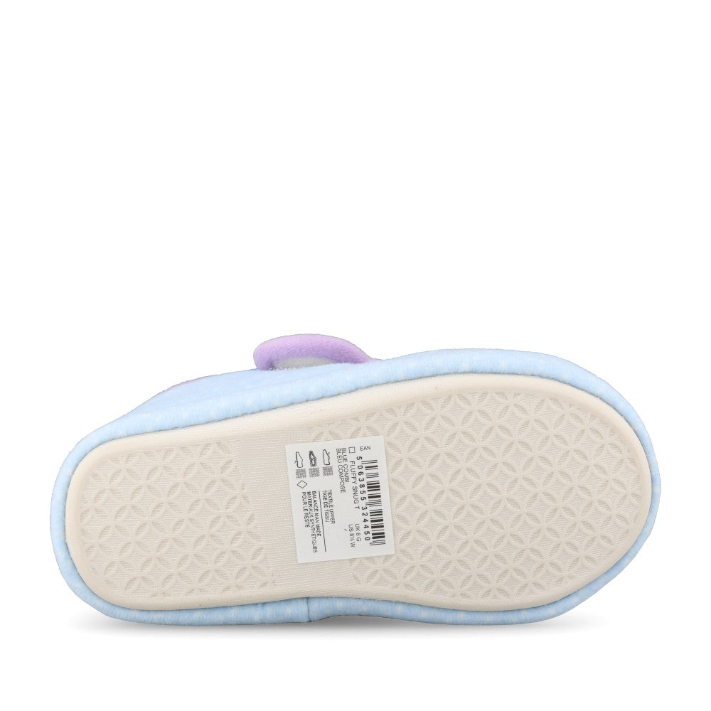 Clarks Boys Fluffy Snug T G-Fit Slipper in Blue