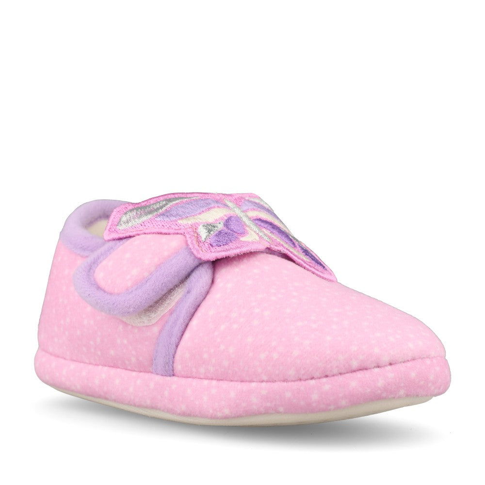 Clarks Girls Fluffy Snug T G-Fit Slipper in Pink