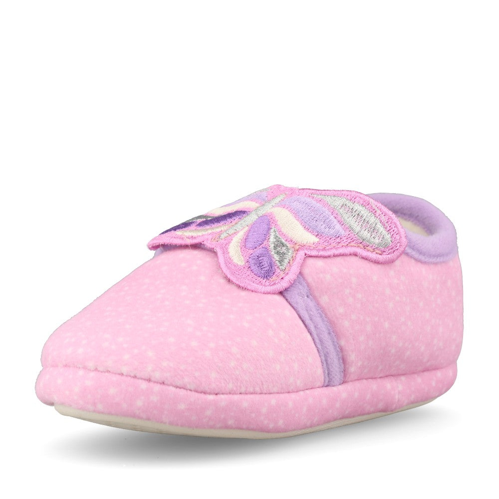 Clarks Girls Fluffy Snug T G-Fit Slipper in Pink