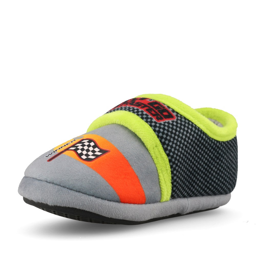 Clarks Boys Fluffy Snug T G-Fit Slipper in Grey